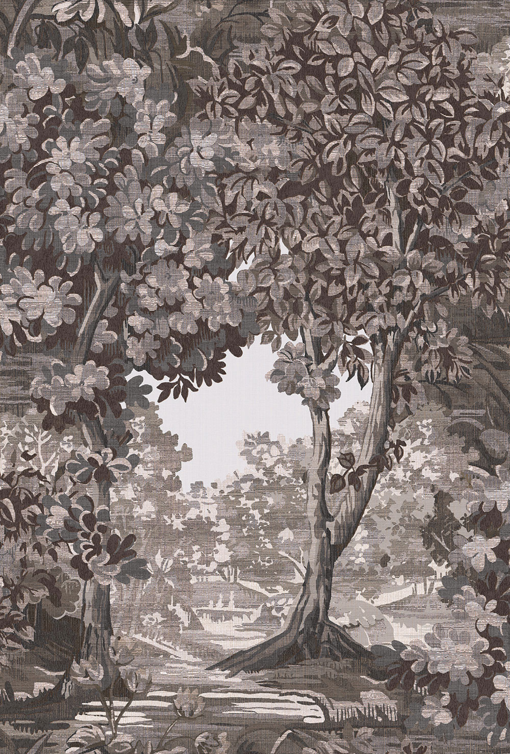 Tapete, braun-grau, Bäume, 127903, Arboretum, Graham Brown Premium