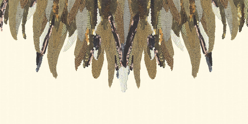 Vlies, Fototapete Pailletten, Perlen 307410, 560 x 280 cm, Museum, Eijffinger