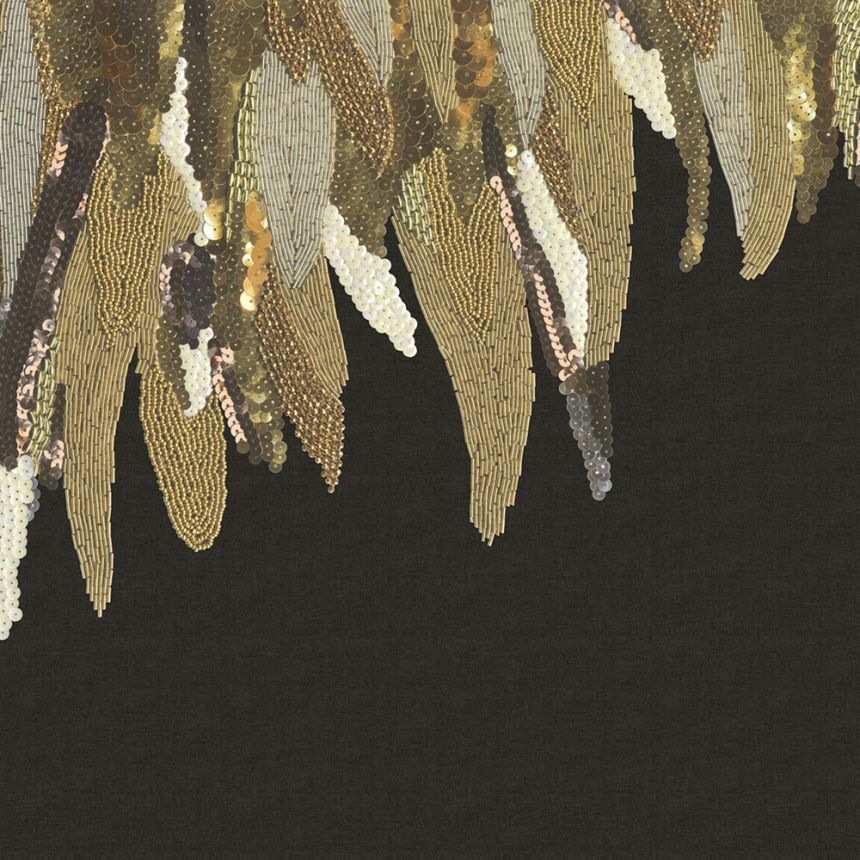 Vlies, Fototapete mit Blumen Pailletten, Perlen 307406, 280 x 280 cm, Museum, Eijffinger