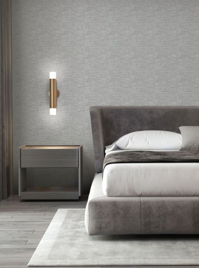 Cremefarbene Vliestapete, Imitation von grobem Stoff FT221241, Best Sellers, Design ID