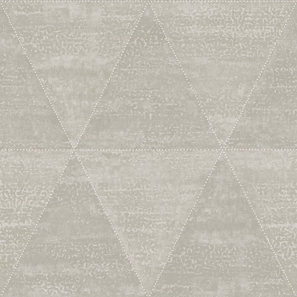 Metallische Vliestapete, Imitation von Metalldreiecken 347590, Matières - Metal, Origin