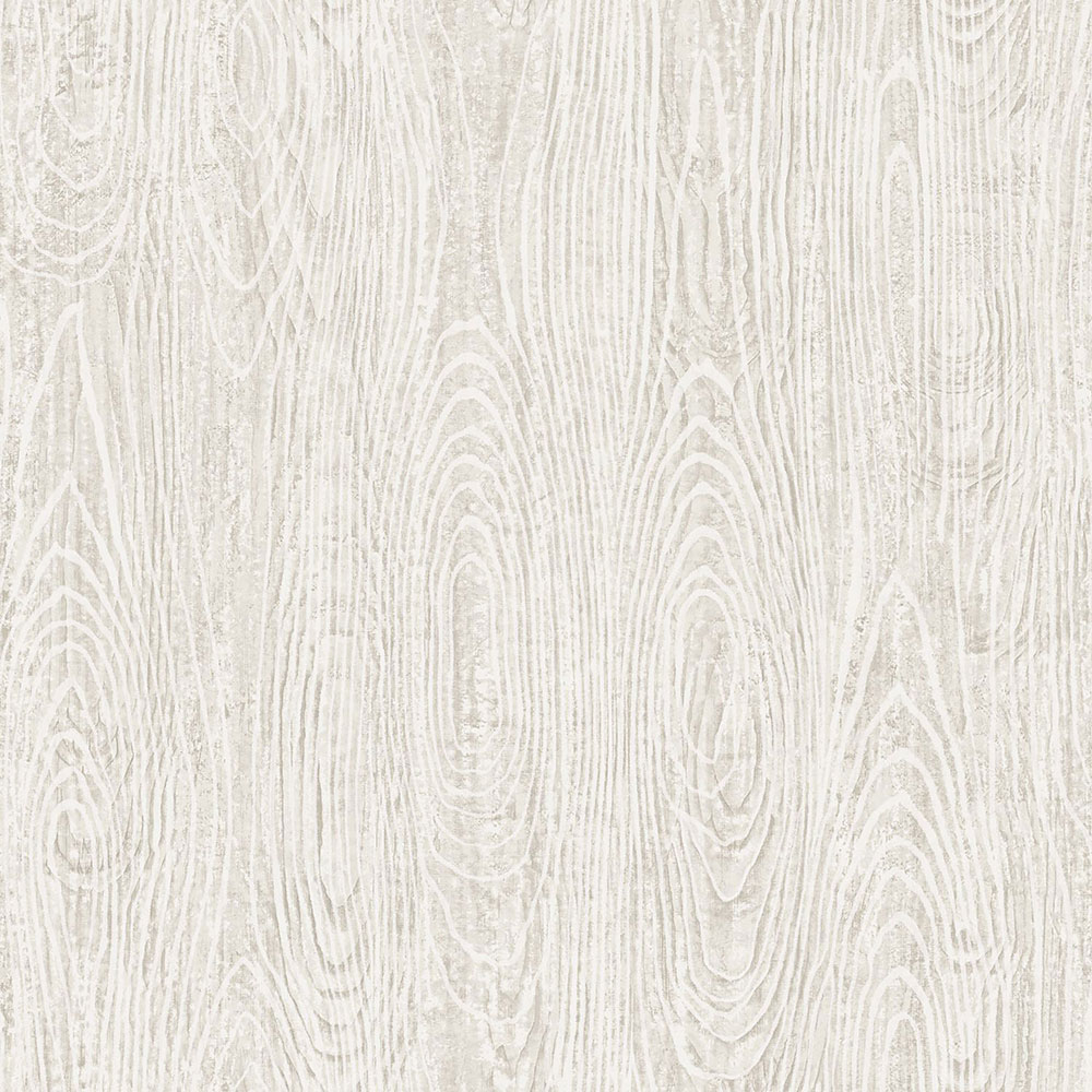 Metallic-Tapete in graubeiger Holzoptik, 347554, Matières - Wood, Origin