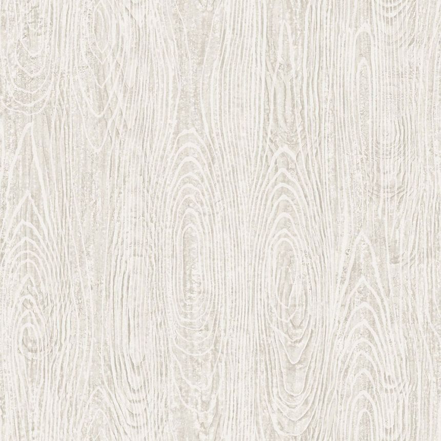 Metallic-Tapete in graubeiger Holzoptik, 347554, Matières - Wood, Origin