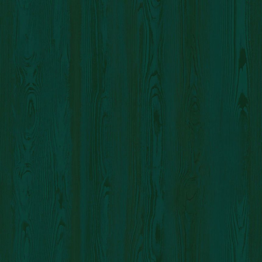 Metallic-Tapete in grüner Holzoptik, 347535, Matières - Wood, Origin