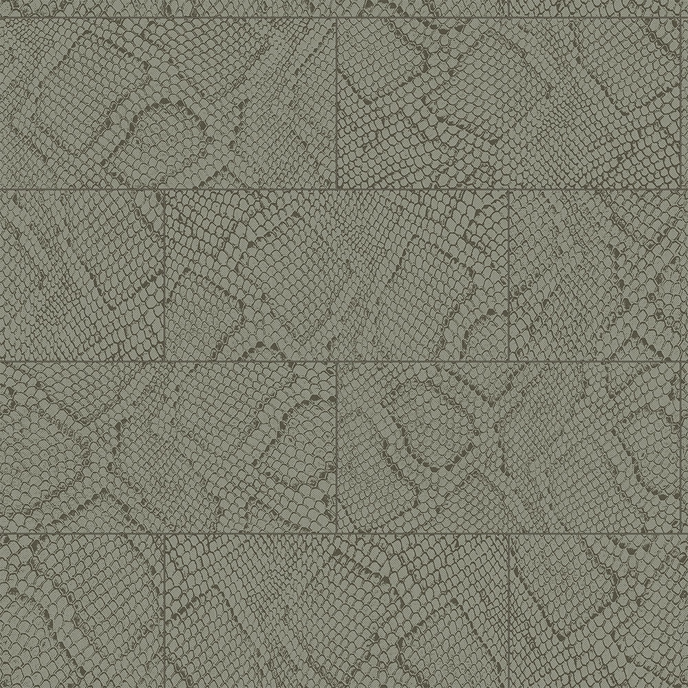 Graue Vliestapete für die Wand, Schlangenhautmuster 347785, Luxury Skins, Origin
