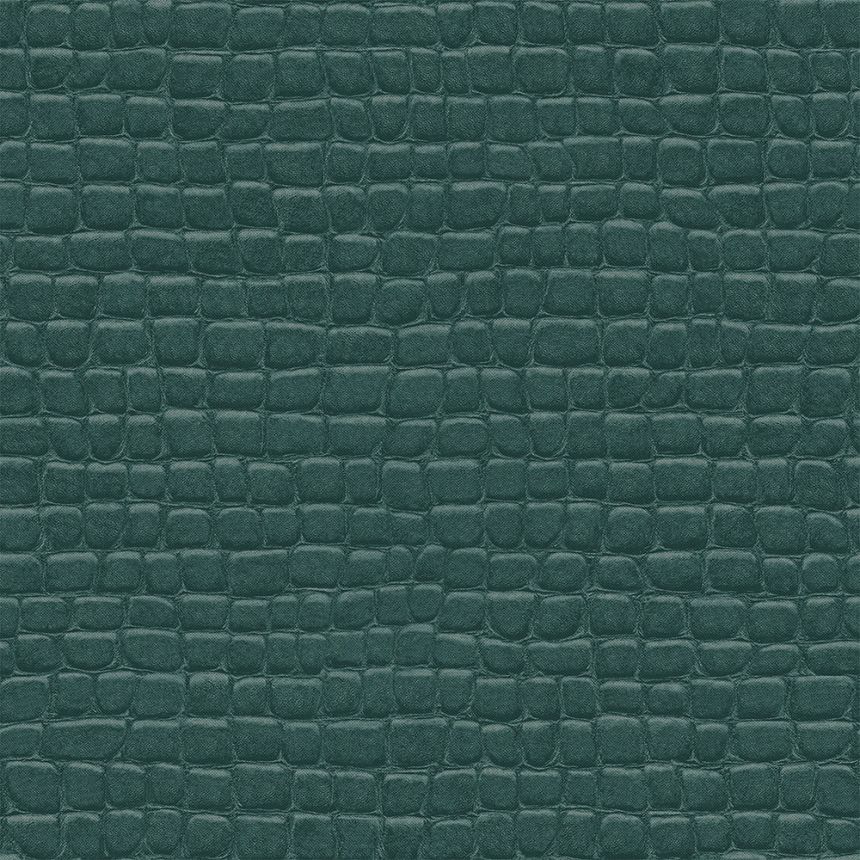 Grüne Vliestapete, Krokodillederimitat 347780, Luxury Skins, Origin