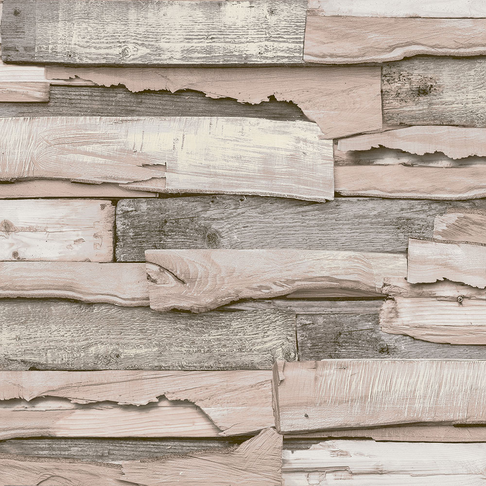 Tapete in braun-beiger Holzoptik, WL1001, Wanderlust, Grandeco