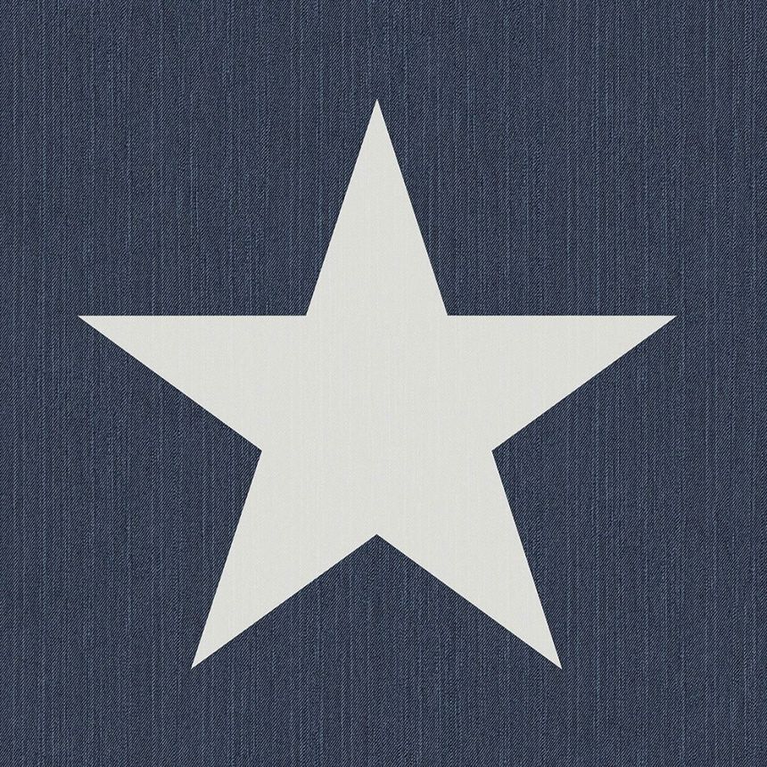 Blaue Vliestapete mit Sternen 138978, Regatta Crew, Esta Home