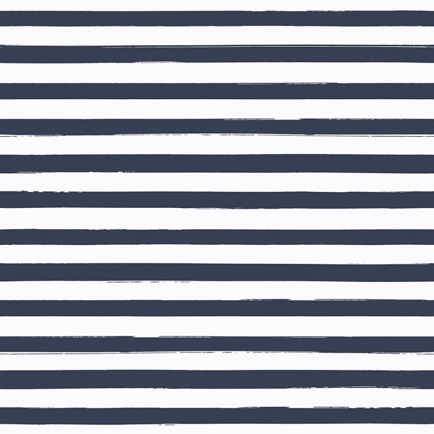 Blau-weiße Vlies, gestreifte Tapete 138970, Regatta Crew, Esta Home