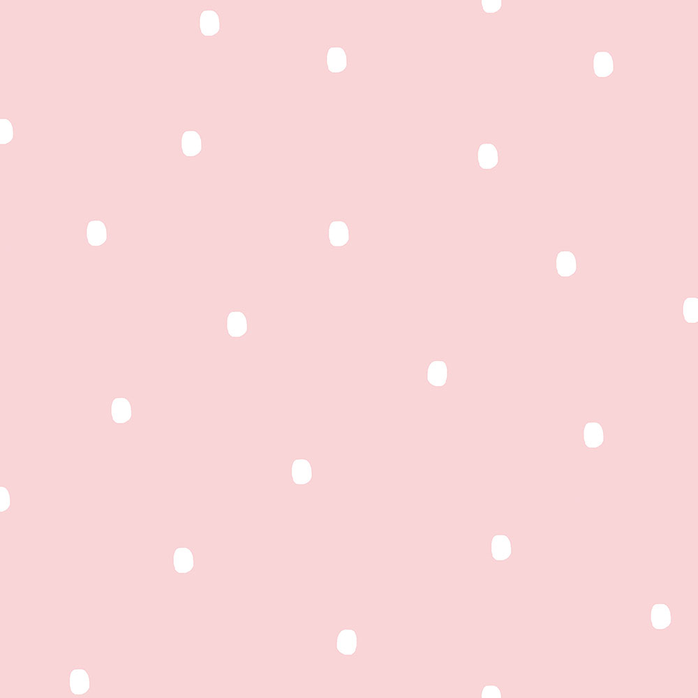 Rosa Papiertapete mit Punkten / Flecken 460-2, Pippo, ICH Wallcoverings