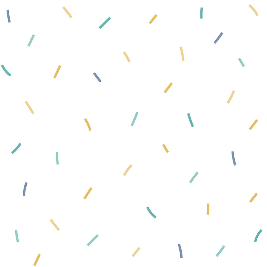Papiertapete mit farbigen Kommas 453-1, Pippo, ICH Wallcoverings