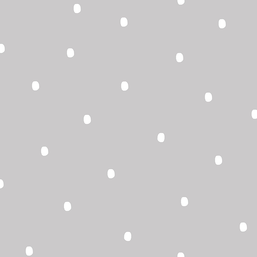 Papiertapete grau mit weißen Punkten 3360-2, Oh lala, ICH Wallcoverings