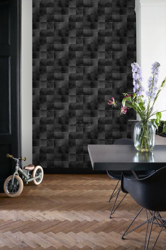 Tapete - schwarzes Pelzimitat, Vliestapete 139184, Paradise, Esta Home