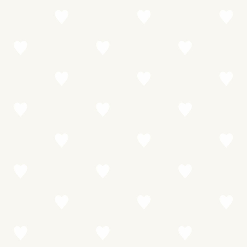 Metallic-Kindertapete mit Herzen, Vliestapete 347704, Precious, Origin