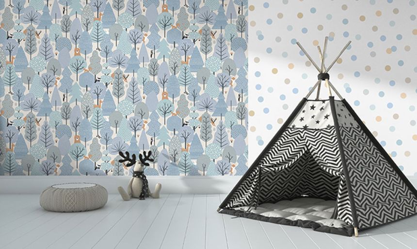 Kindertapete - Tiere im Wald, Vliestapete M51611, My Kingdom, Ugépa