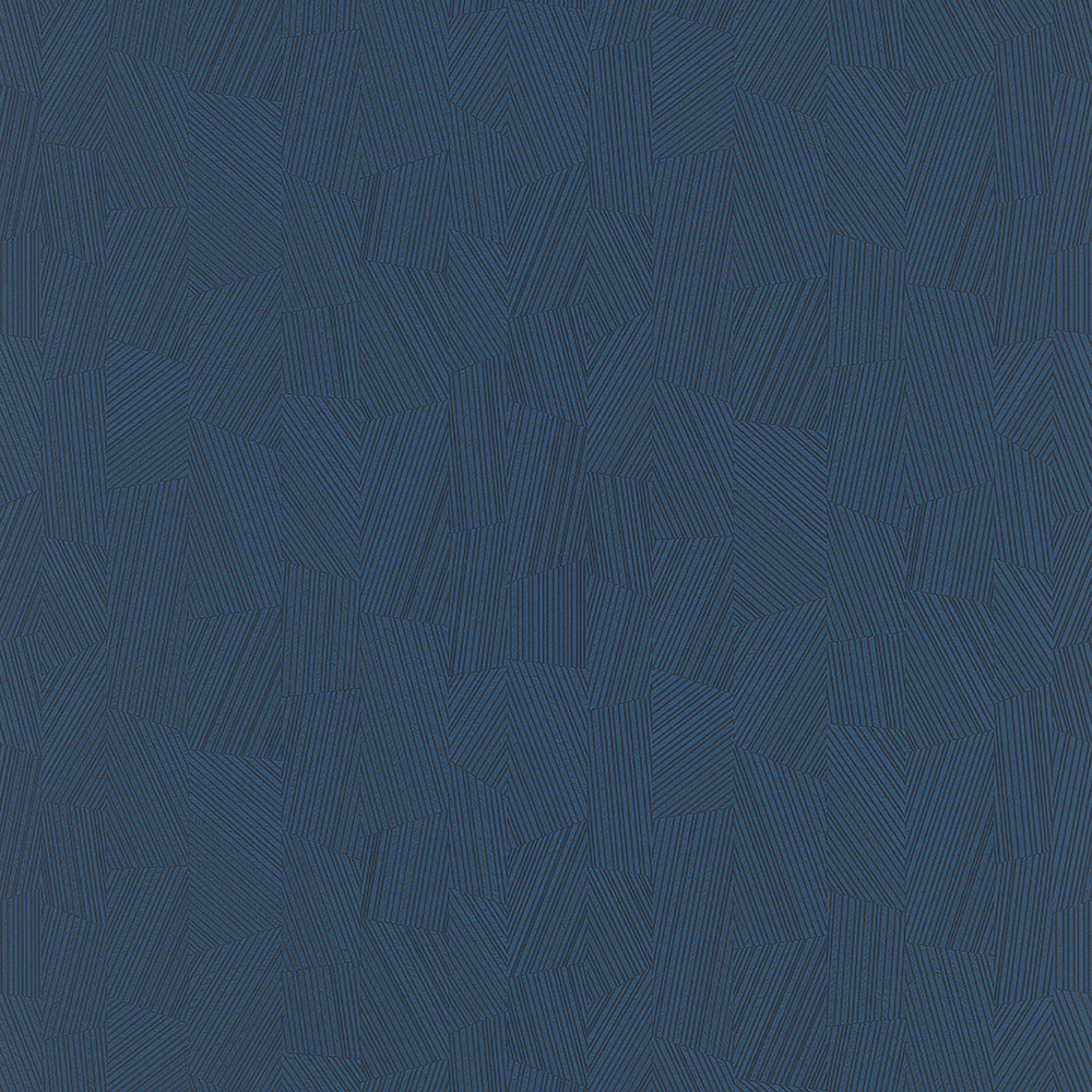 Dunkelblaue Tapete mit geometrischen Mustern MU3008 Muse, Grandeco