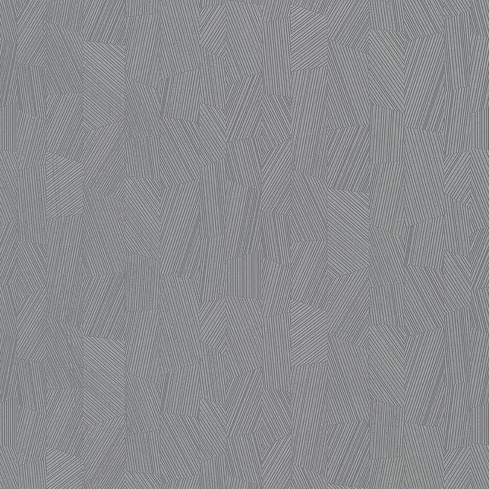Graue Tapete mit geometrischen Mustern MU3007 Muse, Grandeco