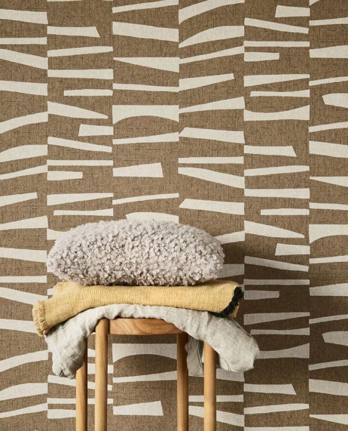 Grüne Tapete mit geometrischem Retro-Muster 318021, Twist, Eijffinger