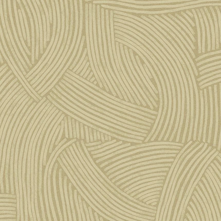 Braune Tapete mit grafischem Ethno-Muster 318012, Twist, Eijffinger