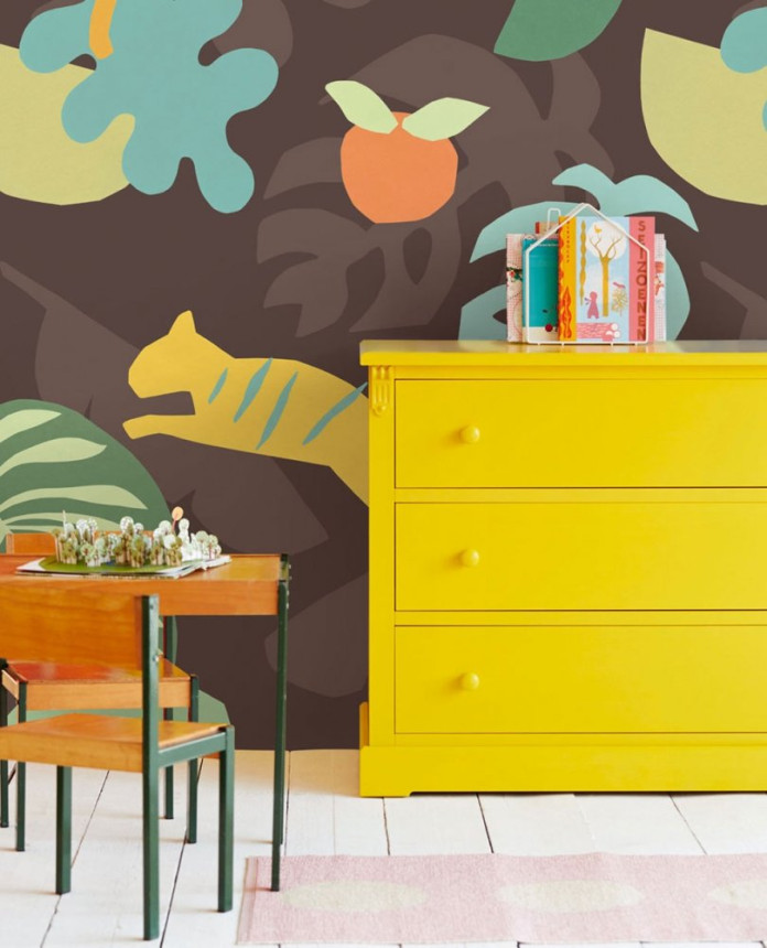 Children's mural non-woven wallpaper 399123, Tigers, 186 x 280 cm, Mini Me, Eijffinger