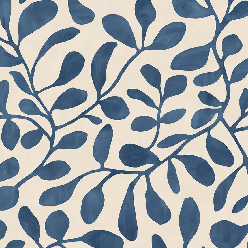 Blaue Tapete, Pflanzen, Zweige, Blätter 318035, Twist, Eijffinger