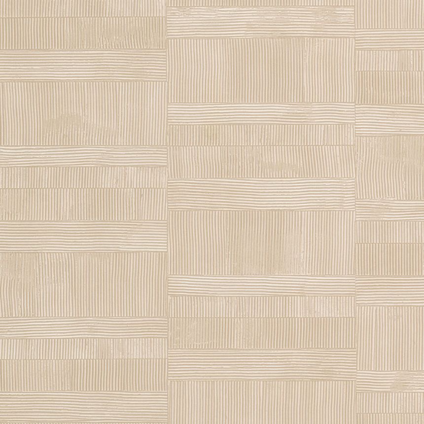 Geometrische Luxustapete beige 64604, Materea, Limonta