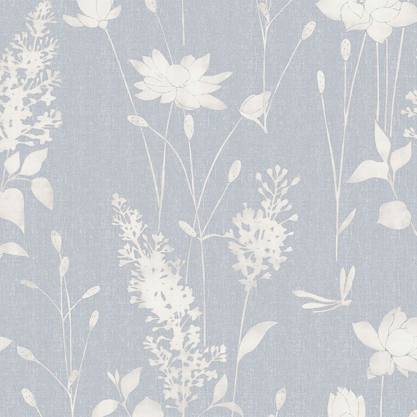 Tapete mit weißen Blumen 113343, Laura Ashley, Graham & Brown