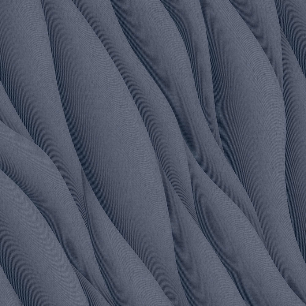 Strukturtapete blau, Wellen, AF24532, Affinity, Decoprint