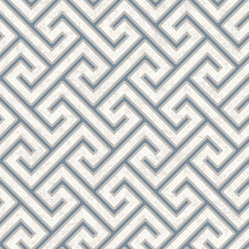Graue Tapete mit geometrischen Mustern, M54901, Adéle, Ugépa