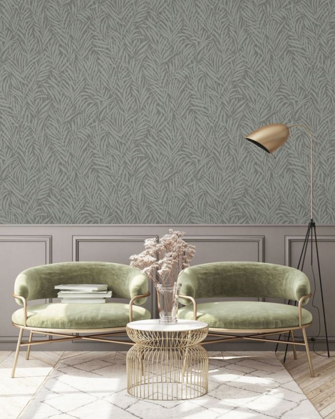 Beige Tapete, Blätter, M52507, Adéle, Ugépa