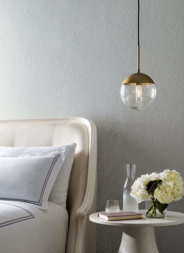 Graue Tapete, Muster aus Perlen OS4304, Modern nature II, York
