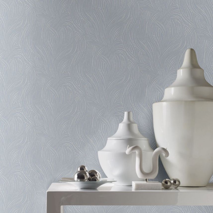 Grau-blaue Tapete, Muster aus Perlen OS4303, Modern nature II, York
