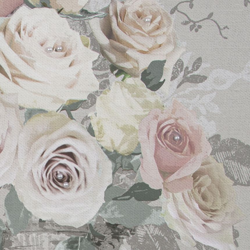 Dekorative Malerei Rose bouquet vase 115031, Laura Ashley, Graham Brown