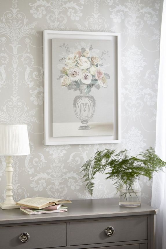 Dekorative Malerei Rose bouquet vase 115031, Laura Ashley, Graham Brown