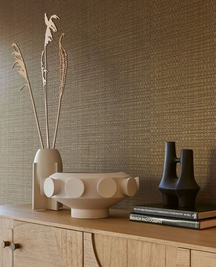 Luxustapete mit geometrischer Struktur 313533 Canvas Eijffinger