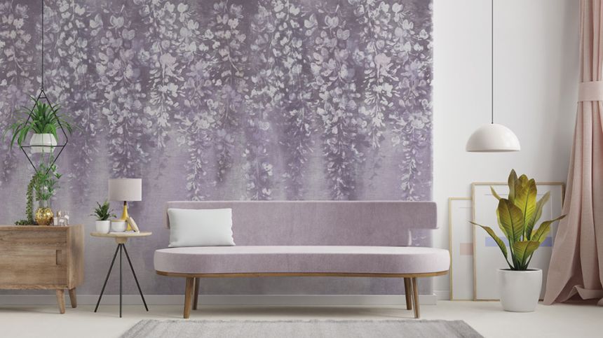 Fototapete, Blätter, Z66895, 5,10 X 3 m, Satin Flowers, Zambaiti Parati