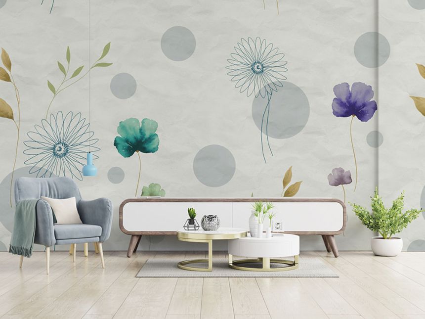 Fototapete Blumen, Z66887, 5,10 X 3 m, Satin Flowers, Zambaiti Parati