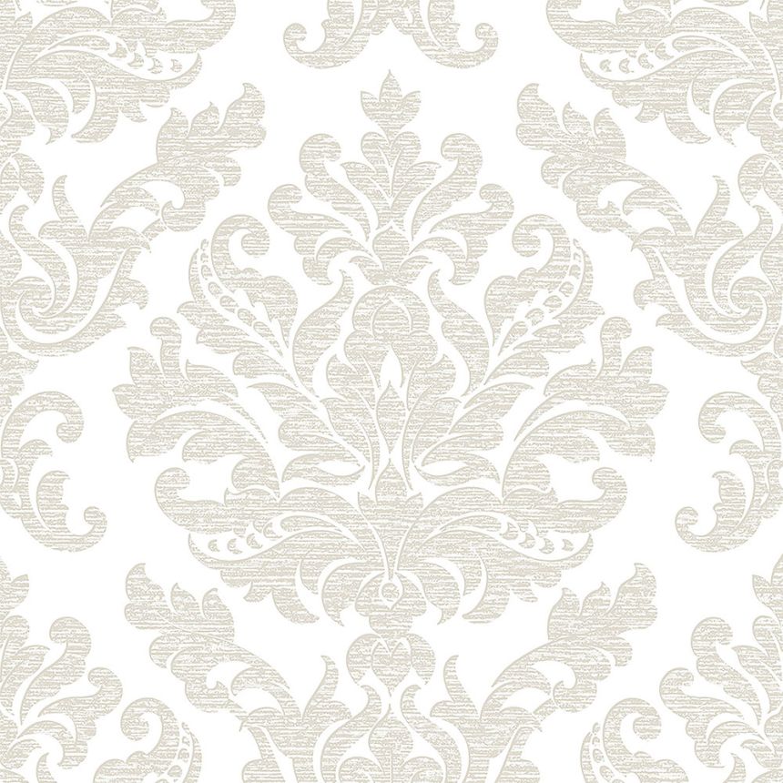 Silberne Tapete mit Ornamenten 105450 Eternal, Graham&Brown