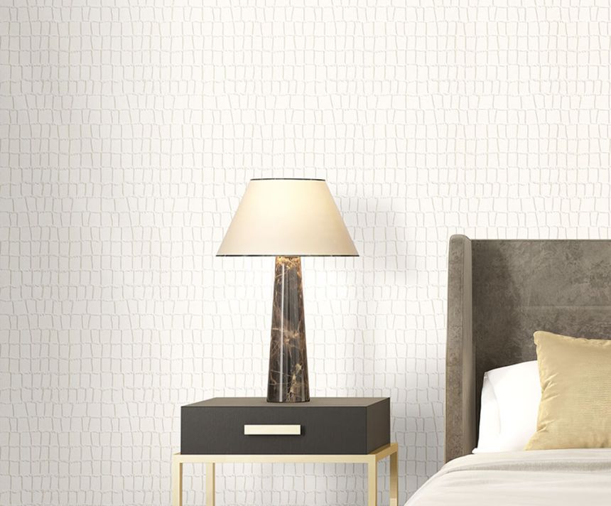 Gold-Silber-Tapete, Krokodillederimitat Z80032 Philipp Plein, Zambaiti Parati