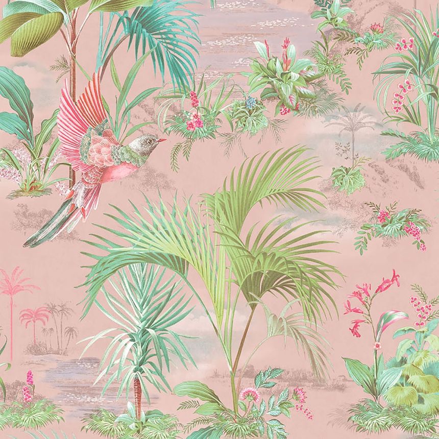 Vliestapete, Palmblätter, Vögel, 300141, Pip Studio 5, Eijffinger