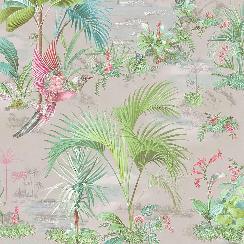 Vliestapete Palmblätter, Vögel 300142, Pip Studio 5, Eijffinger